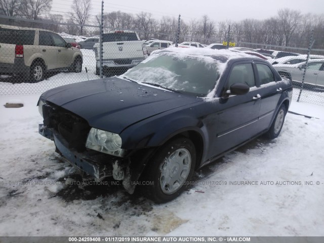 2C3AA53G55H137739 - 2005 CHRYSLER 300 TOURING Dark Blue photo 2