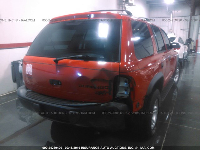 1D4HS38N43F593591 - 2003 DODGE DURANGO SPORT RED photo 6