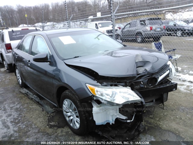 4T4BF1FK7DR327243 - 2013 TOYOTA CAMRY L/SE/LE/XLE GRAY photo 1