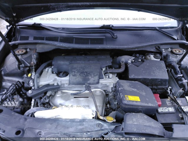 4T4BF1FK7DR327243 - 2013 TOYOTA CAMRY L/SE/LE/XLE GRAY photo 10