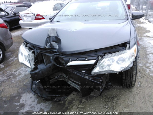 4T4BF1FK7DR327243 - 2013 TOYOTA CAMRY L/SE/LE/XLE GRAY photo 6