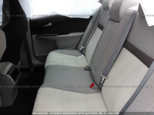 4T4BF1FK7DR327243 - 2013 TOYOTA CAMRY L/SE/LE/XLE GRAY photo 8