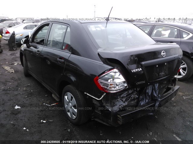 3N1CC1AP2AL406553 - 2010 NISSAN VERSA S/SL BLACK photo 3