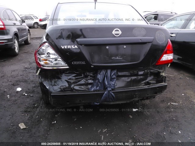 3N1CC1AP2AL406553 - 2010 NISSAN VERSA S/SL BLACK photo 6