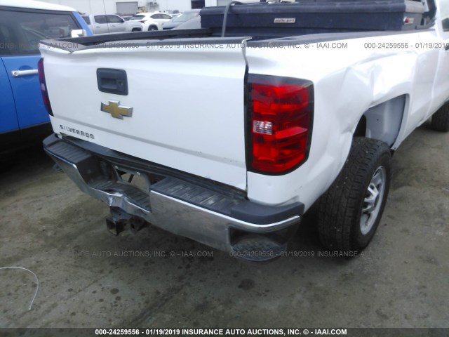 1GC0CUEG7FZ143701 - 2015 CHEVROLET SILVERADO C2500 HEAVY DUTY WHITE photo 6