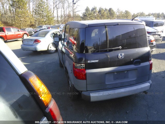 5J6YH28543L017257 - 2003 HONDA ELEMENT EX BLACK photo 3