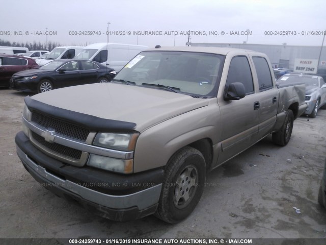 2GCEC13T741280258 - 2004 CHEVROLET SILVERADO C1500 GOLD photo 2