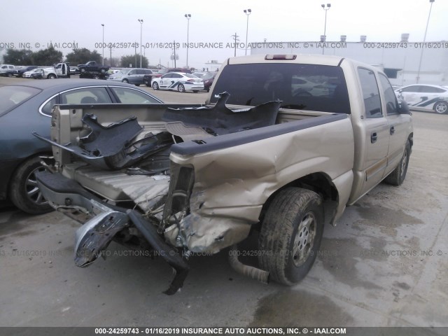 2GCEC13T741280258 - 2004 CHEVROLET SILVERADO C1500 GOLD photo 4