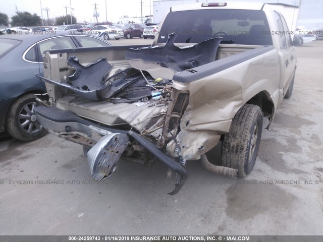 2GCEC13T741280258 - 2004 CHEVROLET SILVERADO C1500 GOLD photo 6