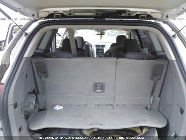 1GNER23D69S114423 - 2009 CHEVROLET TRAVERSE LT SILVER photo 8