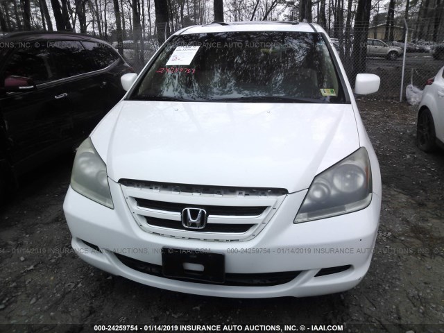 5FNRL38615B046972 - 2005 HONDA ODYSSEY EXL WHITE photo 6