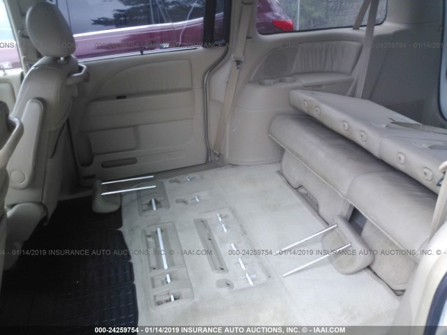 5FNRL38615B046972 - 2005 HONDA ODYSSEY EXL WHITE photo 8