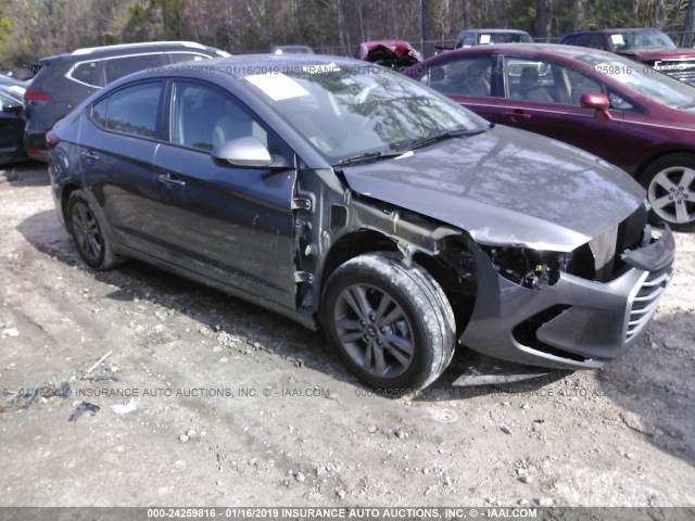 5NPD84LF3JH252282 - 2018 HYUNDAI ELANTRA SEL/VALUE/LIMITED GRAY photo 1