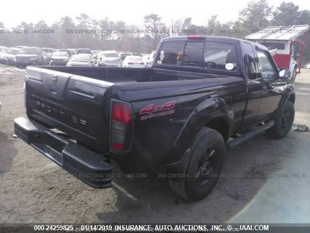 1N6ED26Y91C384991 - 2001 NISSAN FRONTIER KING CAB XE/KING CAB SE BLACK photo 4