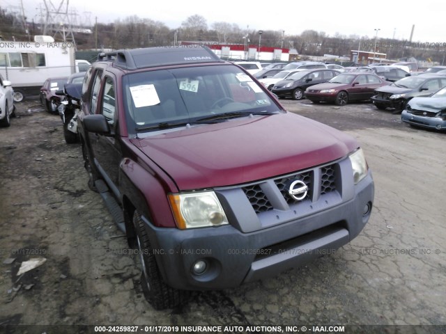 5N1AN08W75C658091 - 2005 NISSAN XTERRA RED photo 1