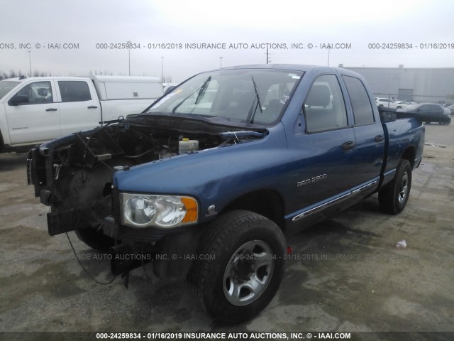 3D7KA28C74G144040 - 2004 DODGE RAM 2500 ST/SLT BLUE photo 2