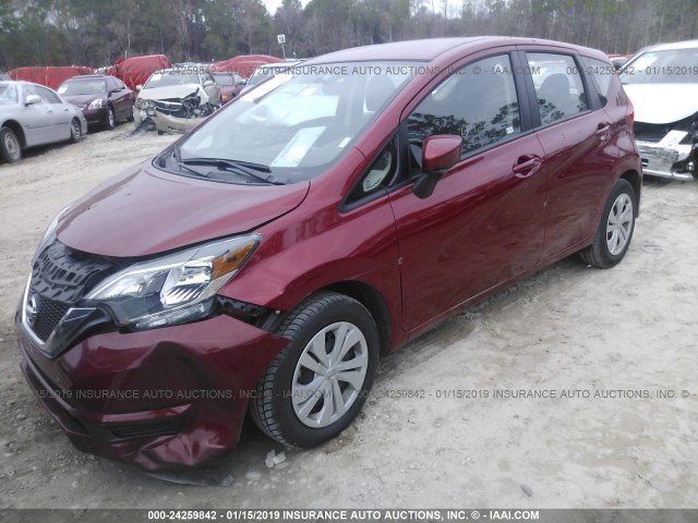 3N1CE2CP0JL357415 - 2018 NISSAN VERSA NOTE S/S PLUS/SV/SL/SR RED photo 6