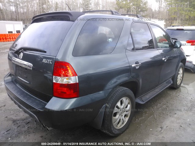 2HNYD18653H514488 - 2003 ACURA MDX TOURING GRAY photo 4