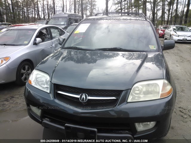 2HNYD18653H514488 - 2003 ACURA MDX TOURING GRAY photo 6