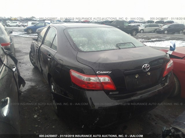 4T4BE46K18R030818 - 2008 TOYOTA CAMRY CE/LE/XLE/SE BLACK photo 3