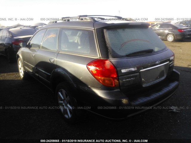 4S4BP62CX77333401 - 2007 SUBARU OUTBACK GRAY photo 3