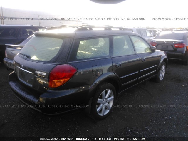 4S4BP62CX77333401 - 2007 SUBARU OUTBACK GRAY photo 4