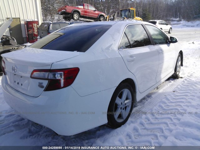4T1BF1FK4CU535749 - 2012 TOYOTA CAMRY SE/LE/XLE 白色 照片 4