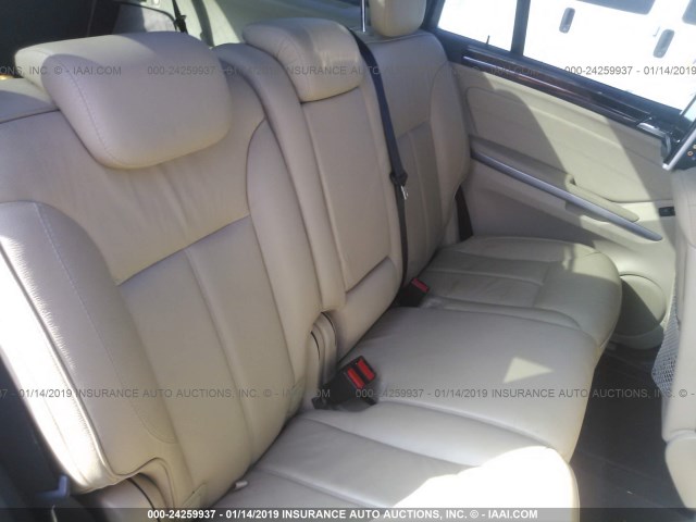 4JGBF8GE1AA561760 - 2010 MERCEDES-BENZ GL WHITE photo 8