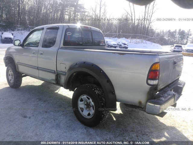 5TBBT44131S197456 - 2001 TOYOTA TUNDRA ACCESS CAB/ACCESS CAB SR5 SILVER photo 3