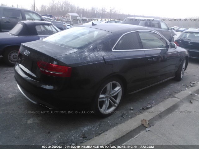 WAUVVAFR6AA011032 - 2010 AUDI S5 PRESTIGE BLACK photo 4