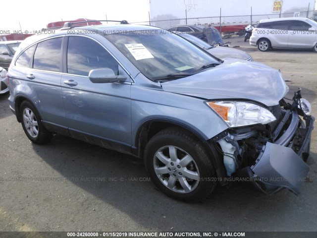 JHLRE48718C059301 - 2008 HONDA CR-V EXL Light Blue photo 1