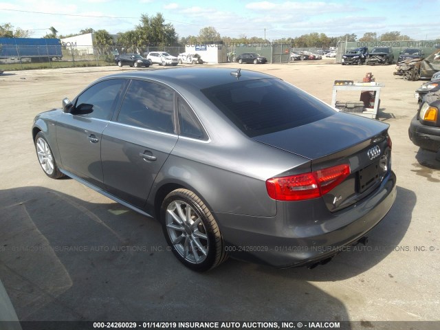 WAUEFAFL5GN000484 - 2016 AUDI A4 PREMIUM PLUS/S-LINE GRAY photo 3