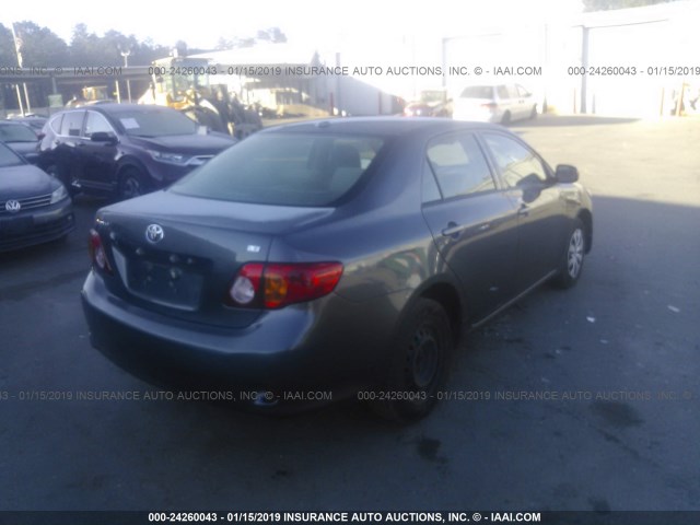 JTDBU4EE1AJ077187 - 2010 TOYOTA COROLLA S/LE/XLE GRAY photo 4