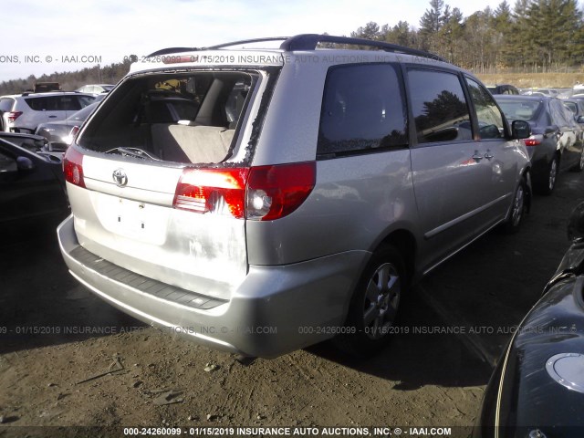 5TDZK23C68S105041 - 2008 TOYOTA SIENNA CE/LE TAN photo 4