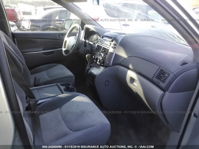 5TDZK23C68S105041 - 2008 TOYOTA SIENNA CE/LE TAN photo 5