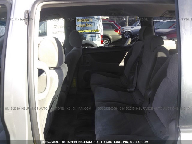 5TDZK23C68S105041 - 2008 TOYOTA SIENNA CE/LE TAN photo 8