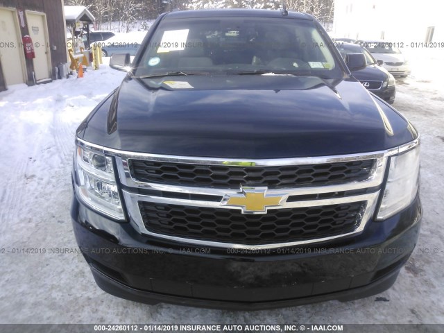 1GNSKJKC9FR572194 - 2015 CHEVROLET SUBURBAN BLACK photo 6