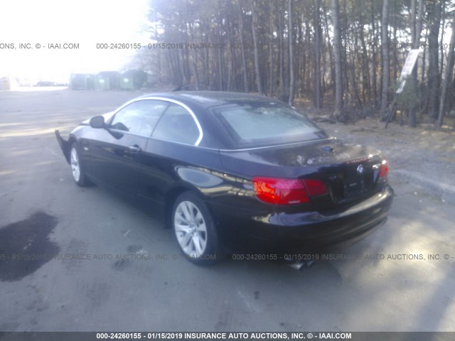 WBADW7C53BE542681 - 2011 BMW 328 I SULEV BLACK photo 3
