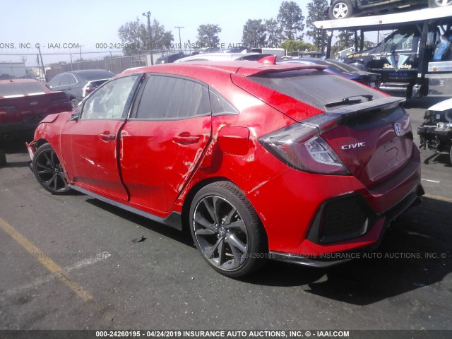 SHHFK7H48JU404850 - 2018 HONDA CIVIC SPORT RED photo 3