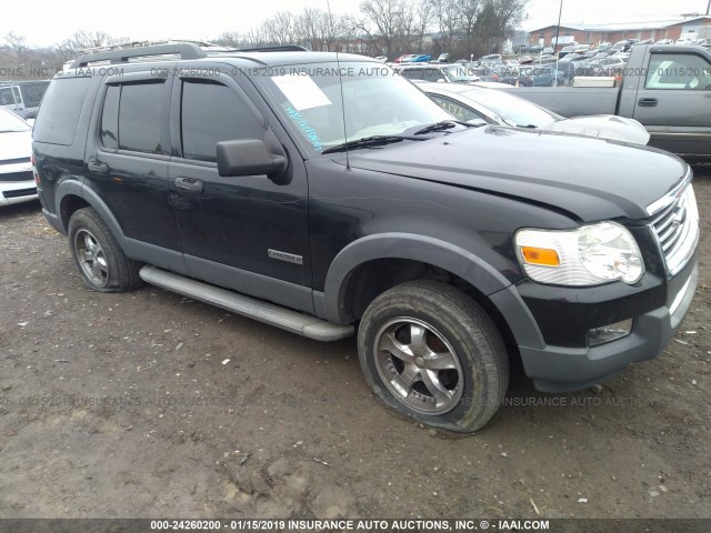 1FMEU738X6UA34044 - 2006 FORD EXPLORER XLT BLACK photo 1