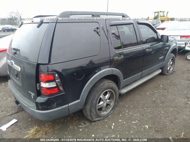 1FMEU738X6UA34044 - 2006 FORD EXPLORER XLT BLACK photo 4