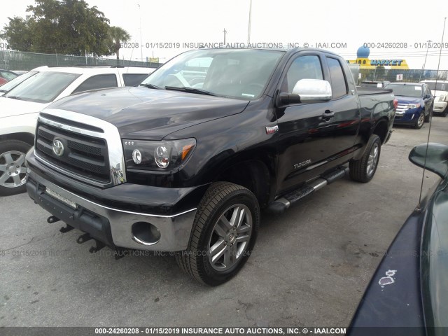 5TFUY5F18AX152222 - 2010 TOYOTA TUNDRA BLACK photo 2