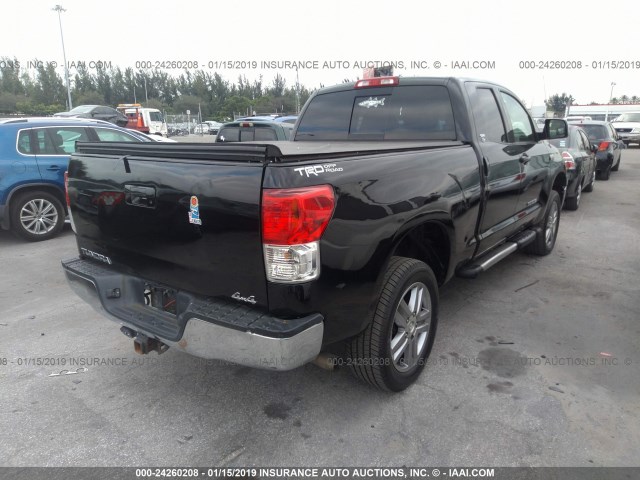 5TFUY5F18AX152222 - 2010 TOYOTA TUNDRA BLACK photo 4