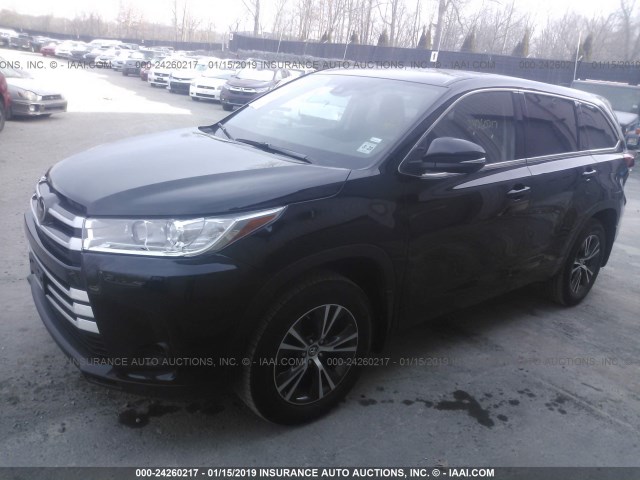 5TDBZRFH1JS836723 - 2018 TOYOTA HIGHLANDER LE/LE PLUS BLACK photo 2