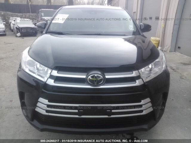 5TDBZRFH1JS836723 - 2018 TOYOTA HIGHLANDER LE/LE PLUS BLACK photo 6
