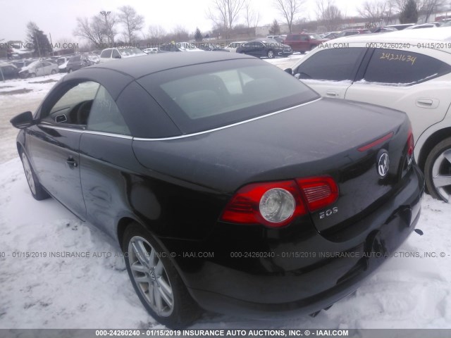 WVWFA71F79V002833 - 2009 VOLKSWAGEN EOS LUX Чорний фото 3