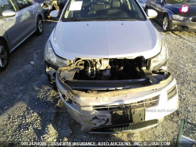 1G1PH5S94B7294151 - 2011 CHEVROLET CRUZE LTZ SILVER photo 6