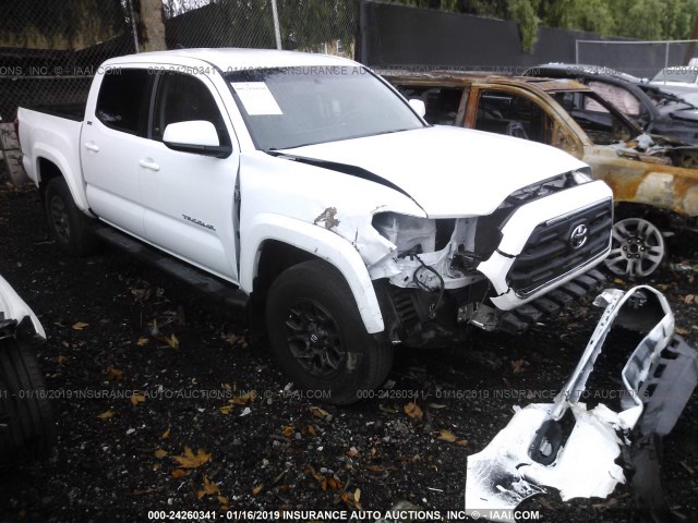 3TMCZ5AN2HM102662 - 2017 TOYOTA TACOMA DBL CAB/SR/TRDSPT/OR/PRO WHITE photo 1