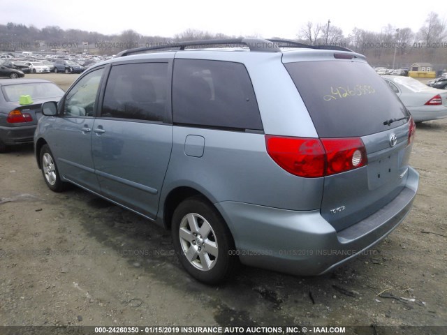 5TDKK4CC7AS314730 - 2010 TOYOTA SIENNA CE/LE Light Blue photo 3