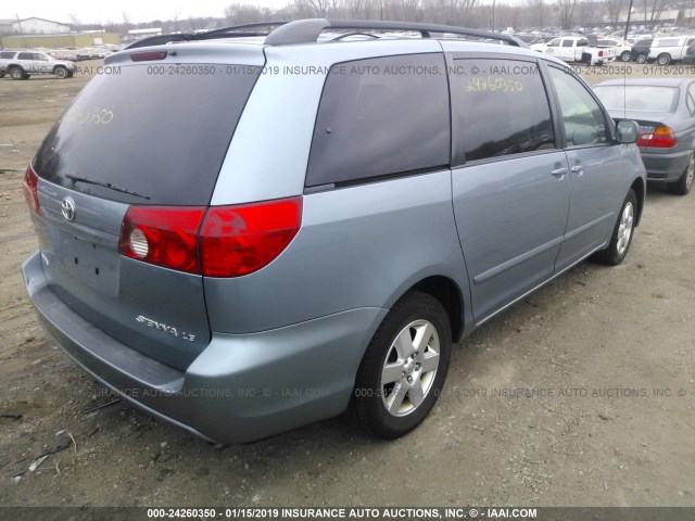 5TDKK4CC7AS314730 - 2010 TOYOTA SIENNA CE/LE Light Blue photo 4